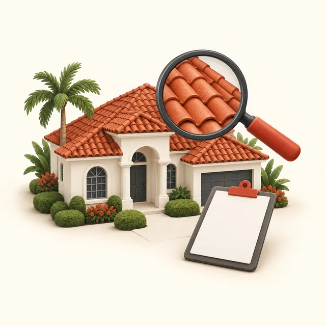 Illustration of a roofing assessment and written project scope