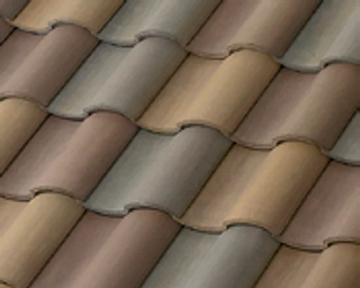 Official Westlake manufacturer image showing Barcelona 900 concrete roof tile in Buckskin.