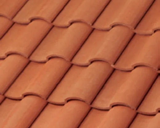 Official Westlake manufacturer image showing Barcelona 900 concrete roof tile in Citrus Clay.