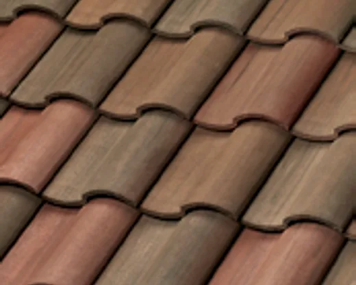 Official Westlake manufacturer image showing Barcelona 900 concrete roof tile in Khaki Blend.