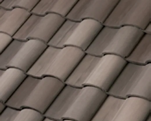 Official Westlake manufacturer image showing Barcelona 900 concrete roof tile in Tidalwood Blend.