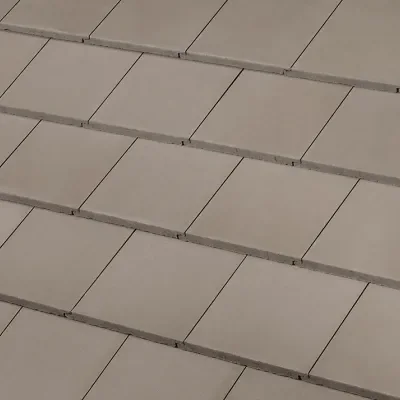 Official Westlake manufacturer image showing Saxony 900 Slate concrete roof tile in Smoky Bay Blend from the Okeechobee plant.