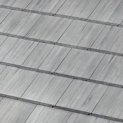 Official Westlake manufacturer image showing Saxony 900 Slate concrete roof tile in Sterling (Lake Wales) from the Lake Wales plant.