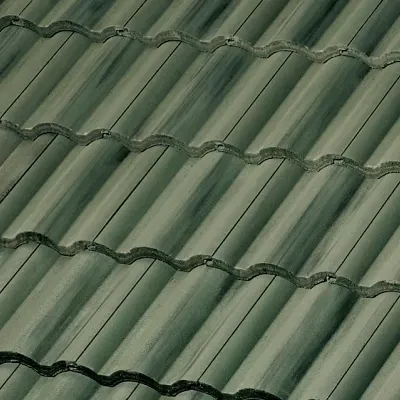 Official Westlake manufacturer image of Villa 900 concrete roof tile in Arbor Green.