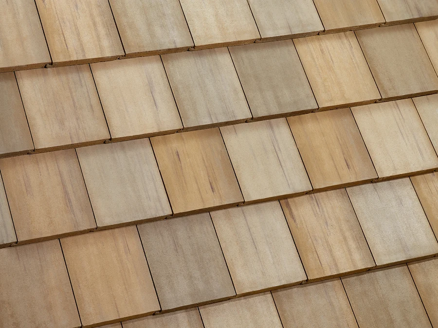 Eagle Bel Air Flagler Beach Blend concrete roof tile color sample, 4453W