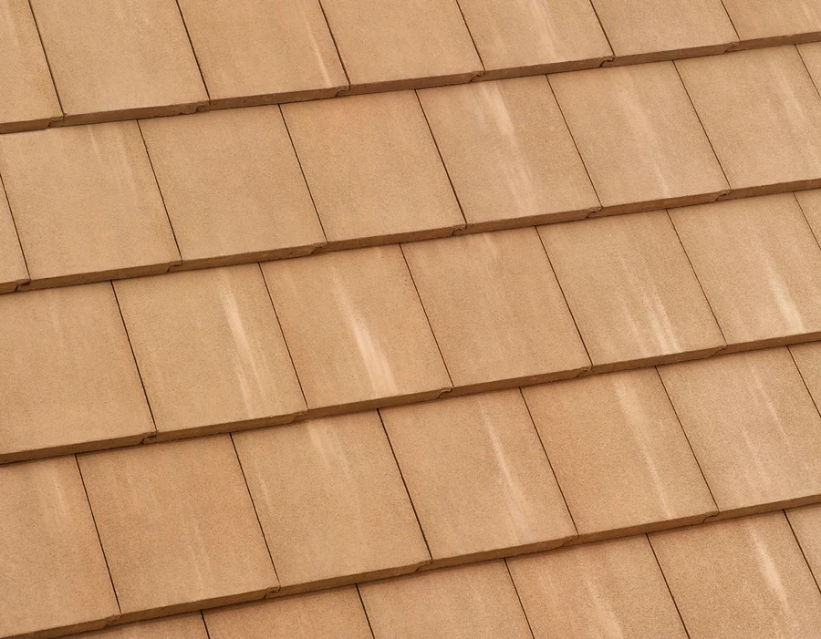 Eagle Bel Air Boca Cream Range concrete roof tile color sample, 4507W