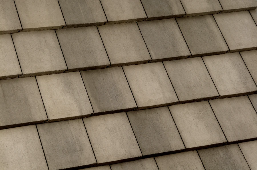 Eagle Bel Air Brown Gray Range concrete roof tile color sample, 4687