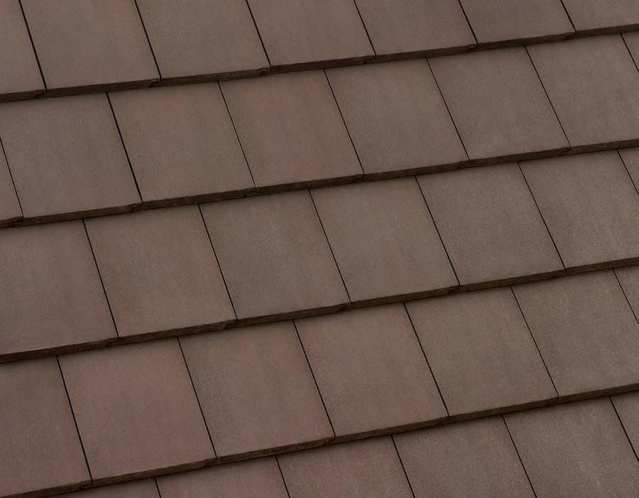 Eagle Bel Air Cocoa Range concrete roof tile color sample, 4743W