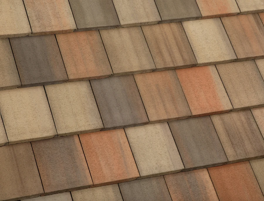 Eagle Bel Air Walnut Creek Blend concrete roof tile color sample, 4773