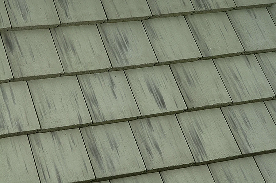 Eagle Bel Air Moss Creek concrete roof tile color sample, 49507